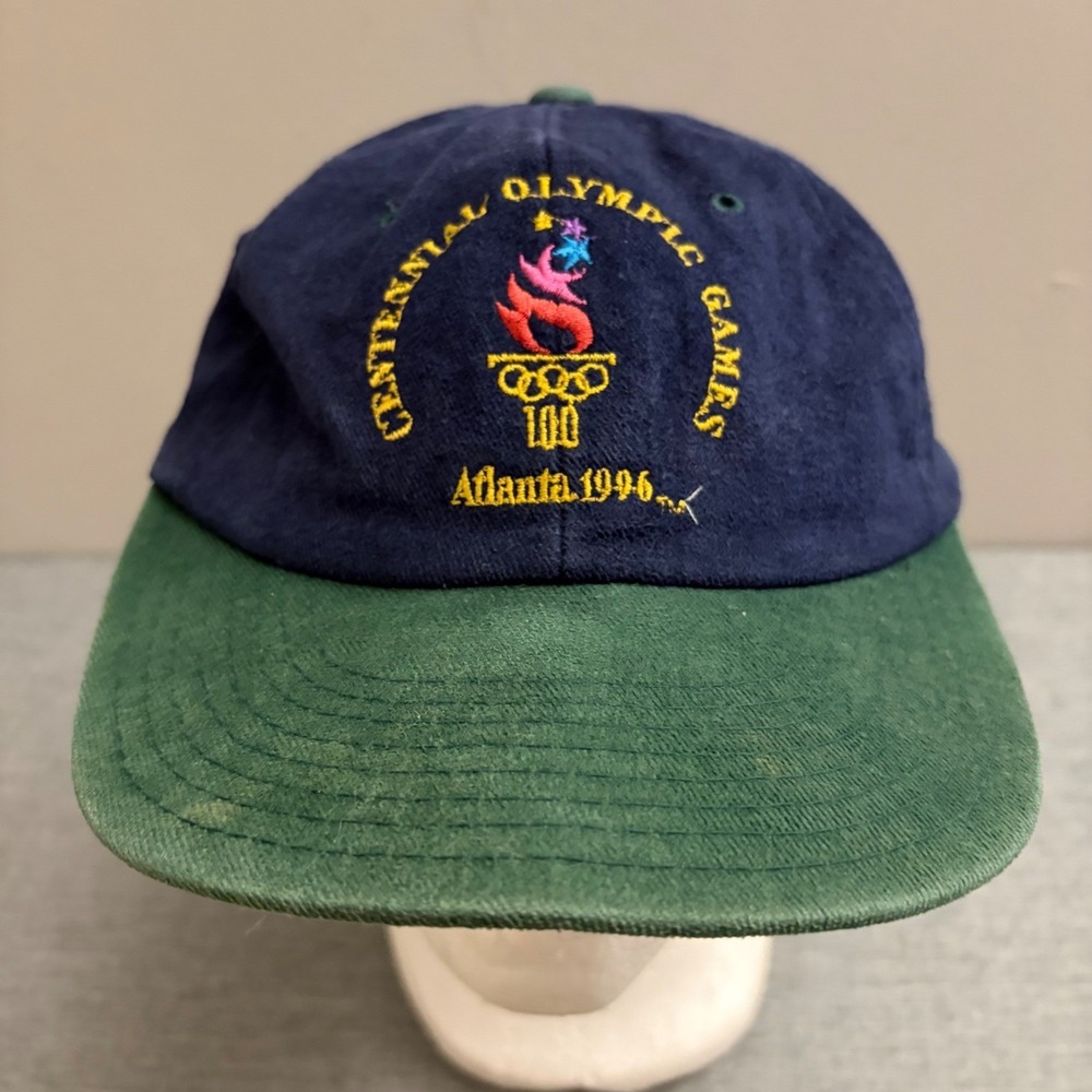 Champion Hat Mens OSFA Navy Atlanta 1996 Centennial Olympic Games Snapback VTG